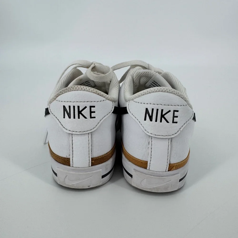 Nike Court Royale 2 Low CU4149-102‎ White Black Gum Women's Size 6 Leather Shoes
